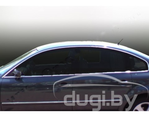 Верхние молдинги стекол (нерж.) для Volkswagen Passat B5 (2000-2005)